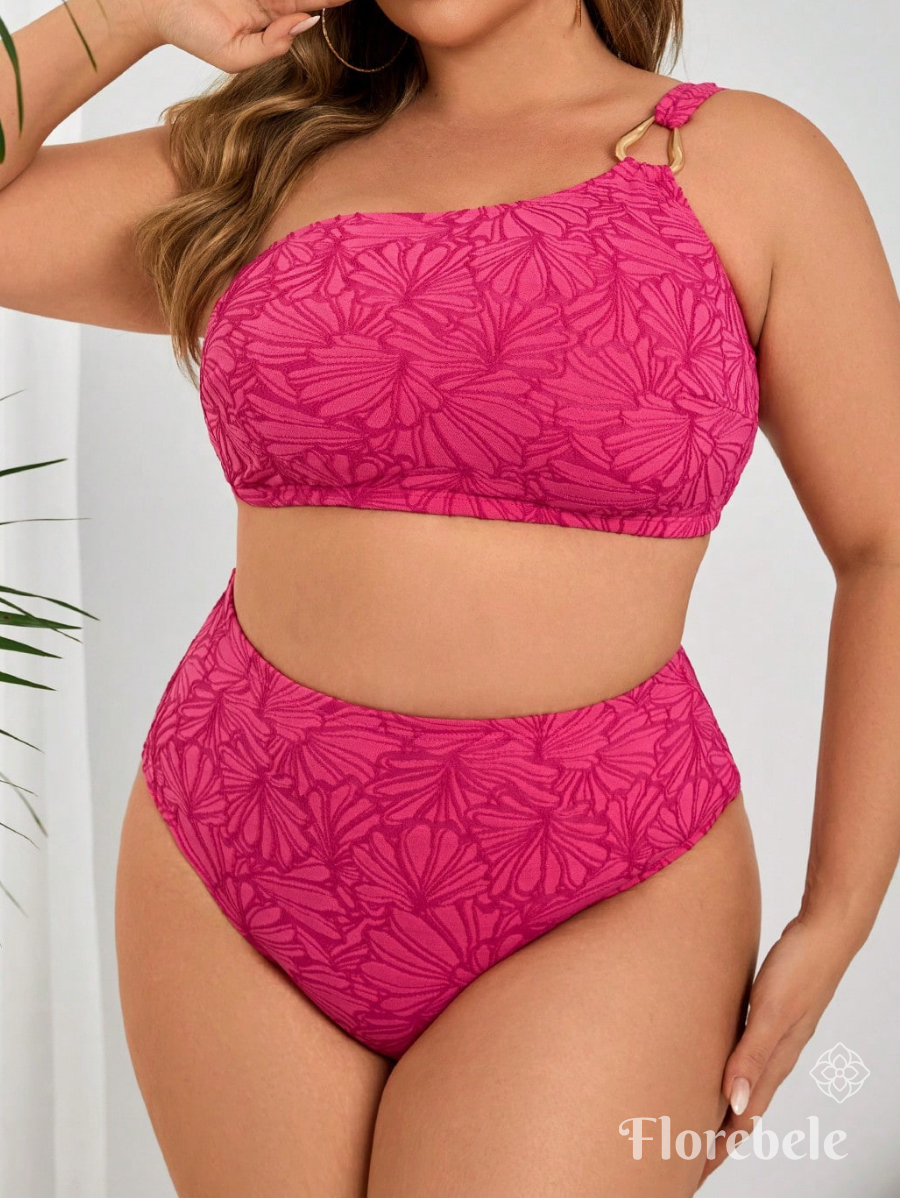 BIKINI DE UN HOMBRO ESTAMPADO