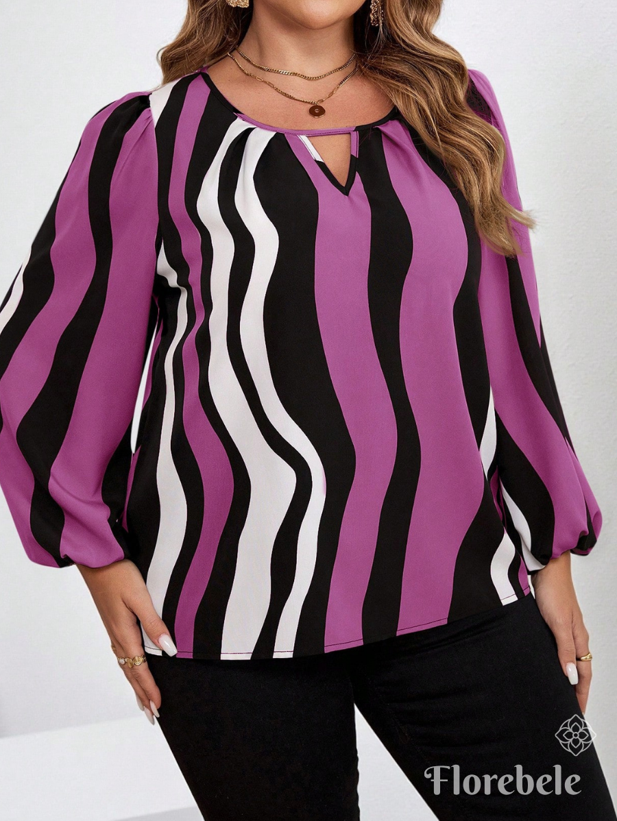 BLUSA A RAYAS MANGA LARGA