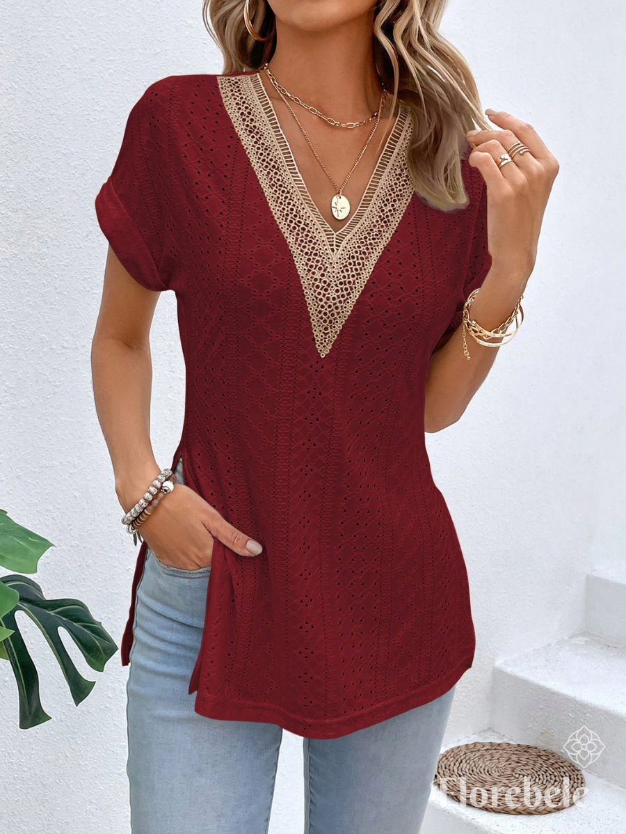 BLUSA CON CORTES LATERALES