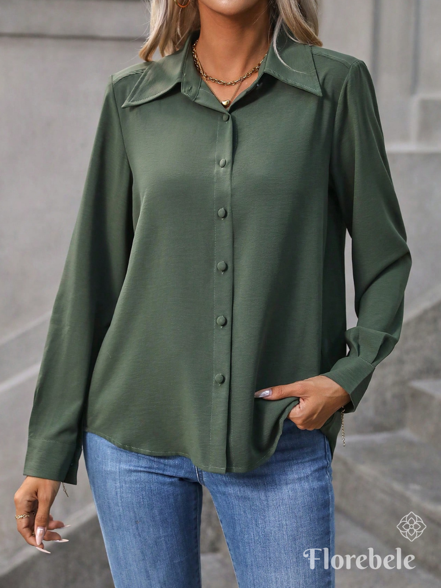 CAMISA UNICOLOR MANGA LARGA