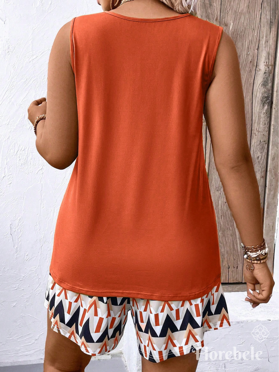 CONJUNTO DE SHORT ESTAMPADO