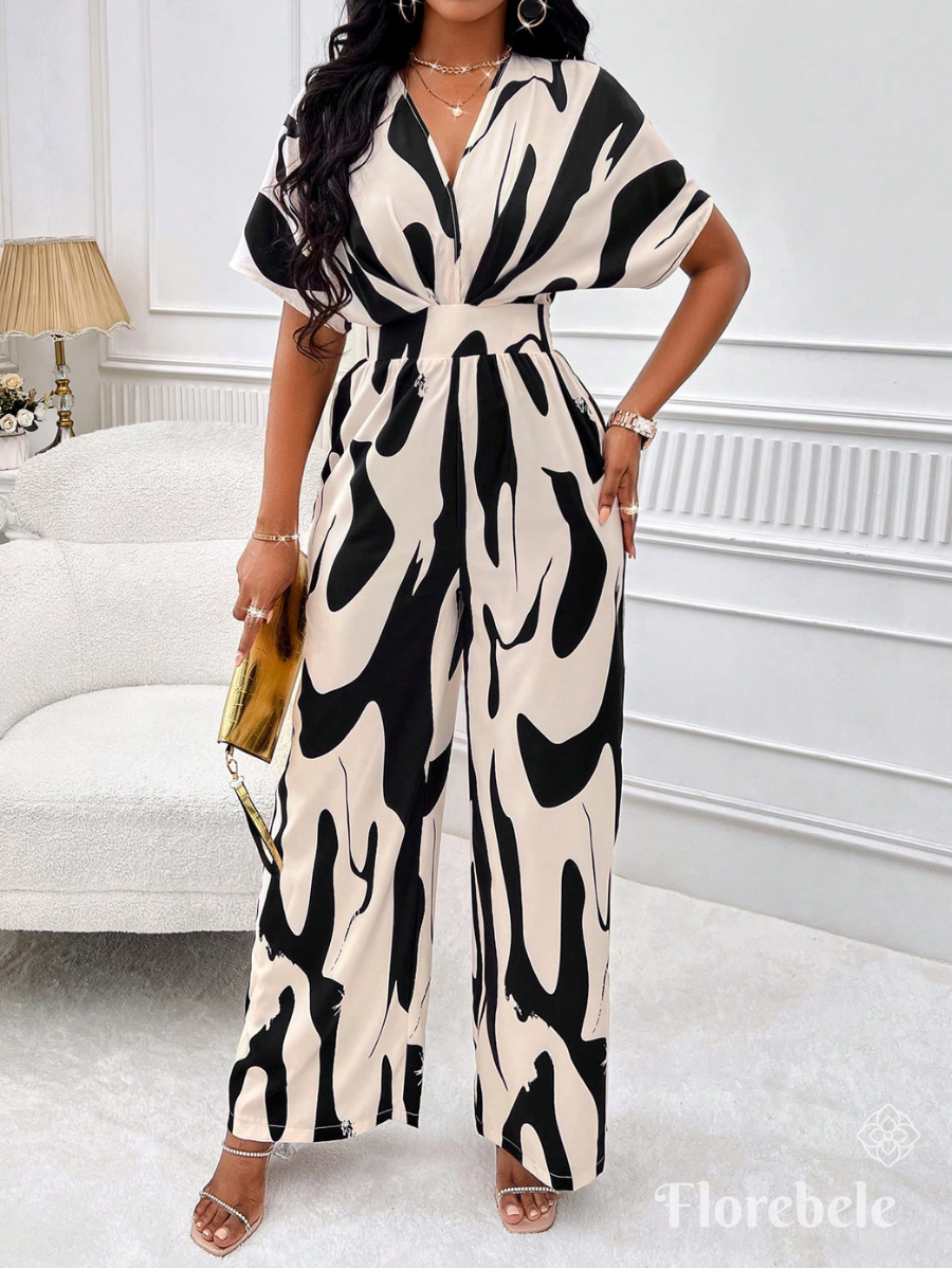 ENTERITO ESTAMPADO CON ESCOTE EN V