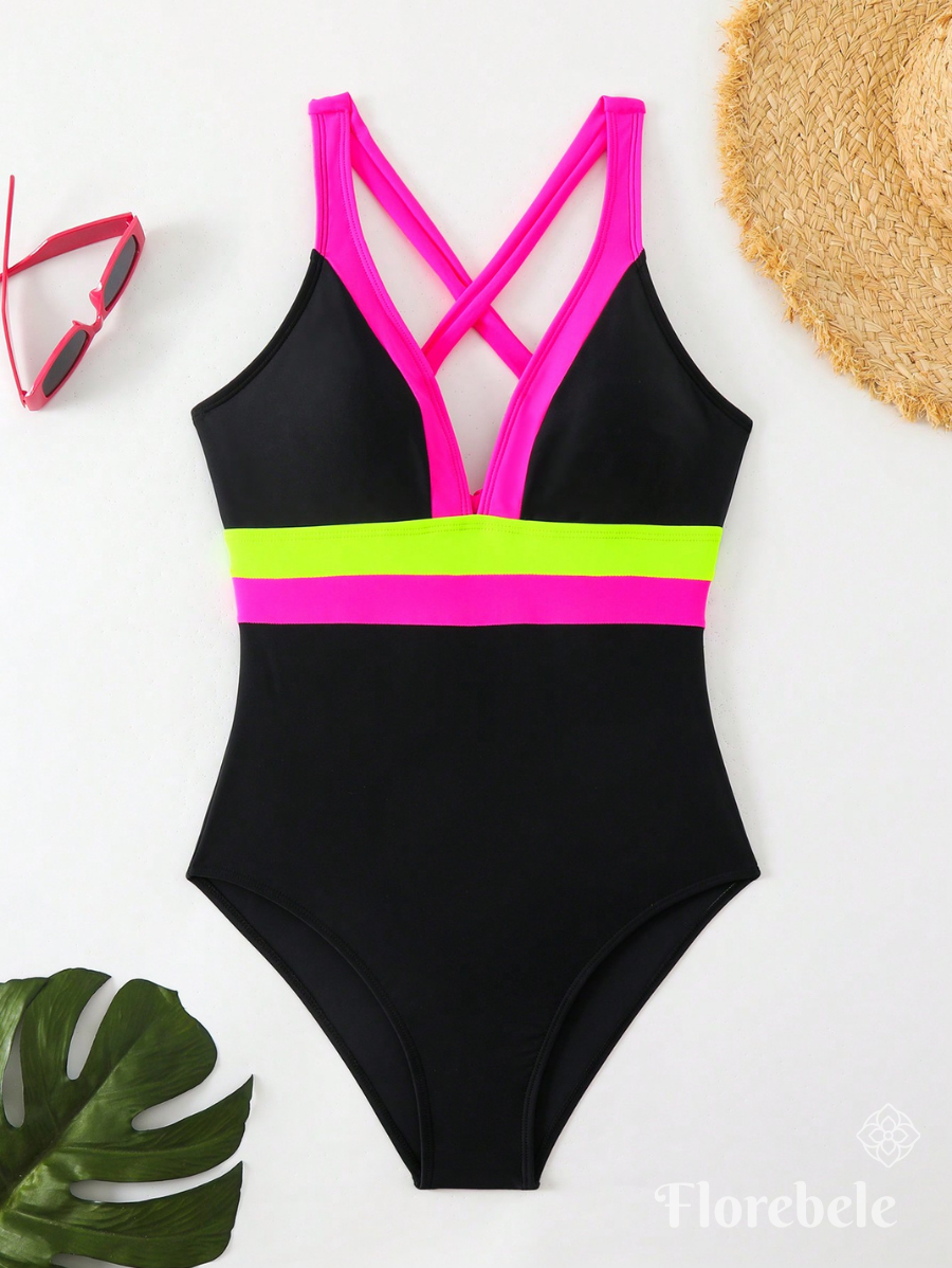 ENTERIZA CON BLOQUES DE COLOR