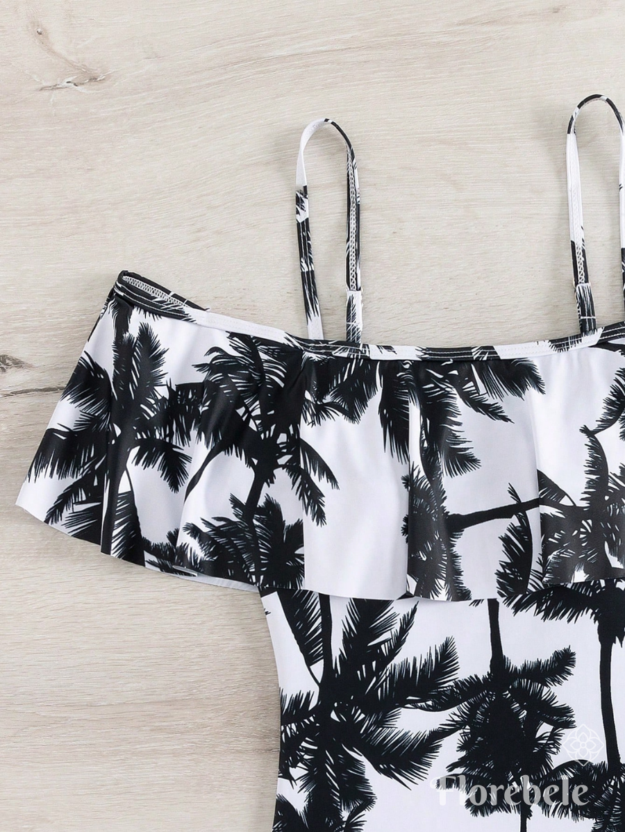 ENTERIZA CON ESTAMPADO DE PALMERAS