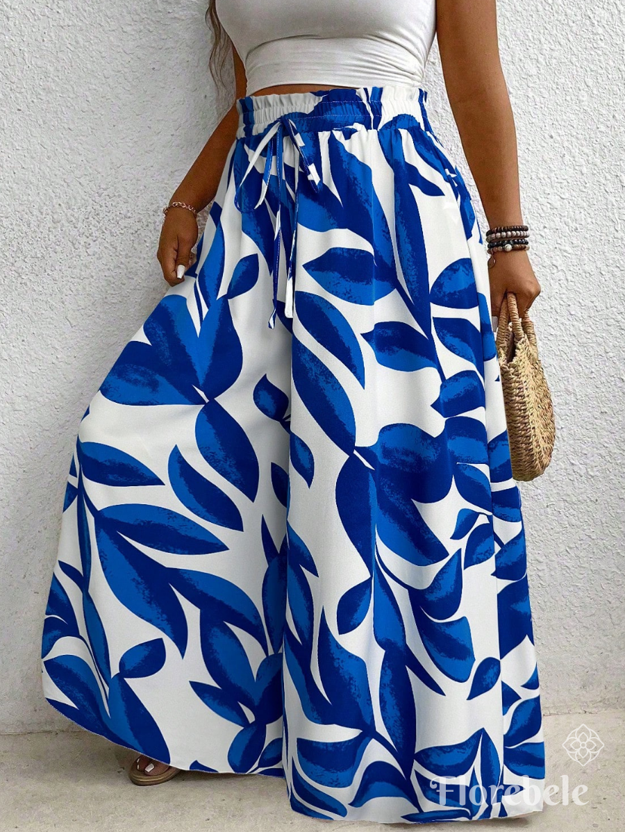 PANTALÓN ESTAMPADO CON CINTURA ELÁSTICA