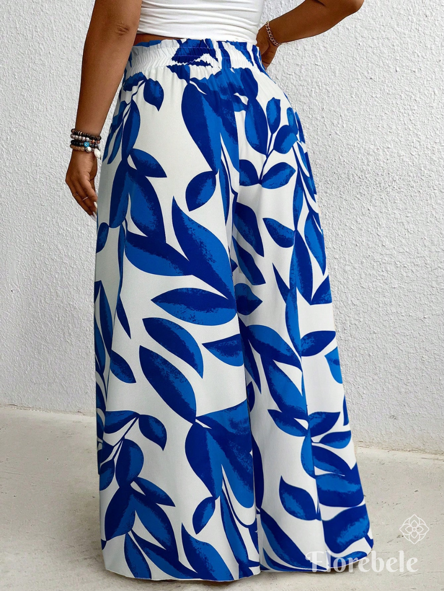 PANTALÓN ESTAMPADO CON CINTURA ELÁSTICA