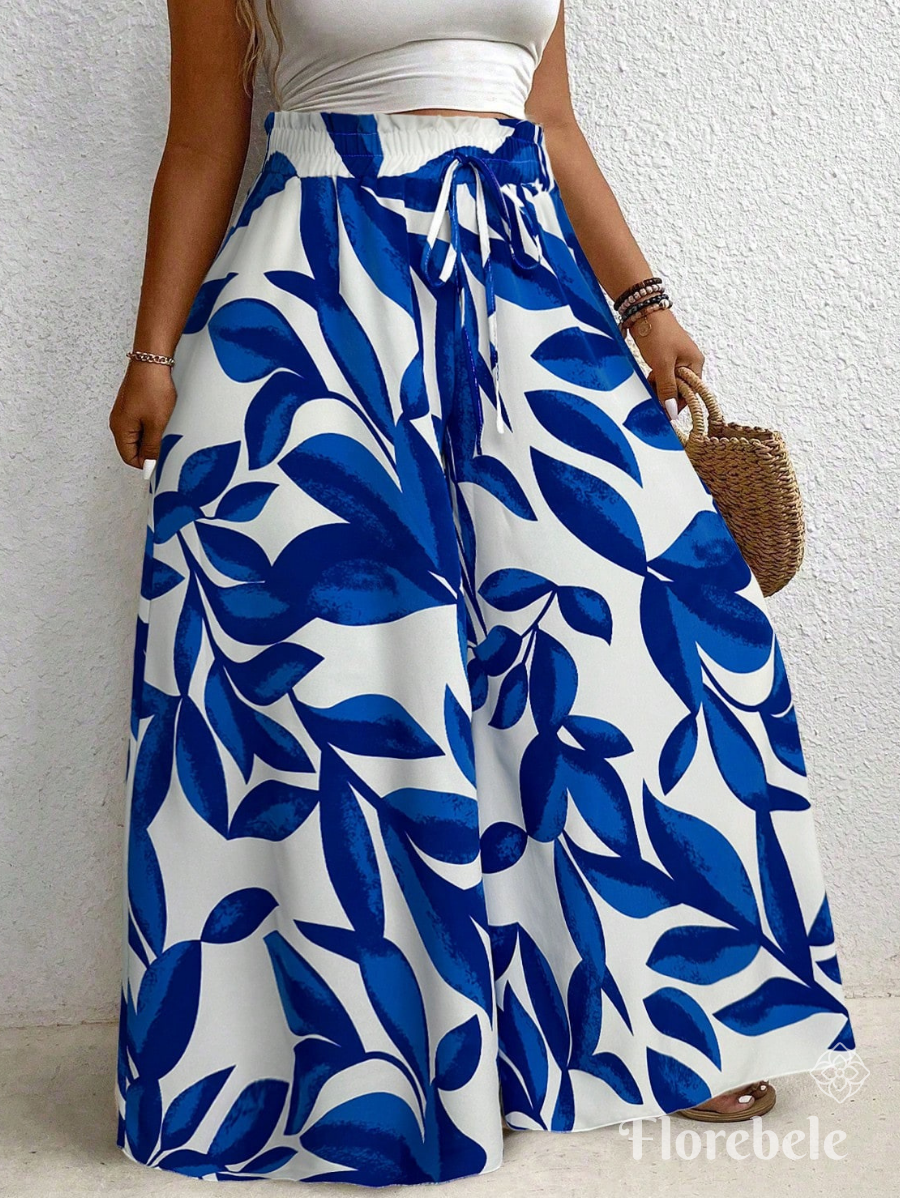 PANTALÓN ESTAMPADO CON CINTURA ELÁSTICA