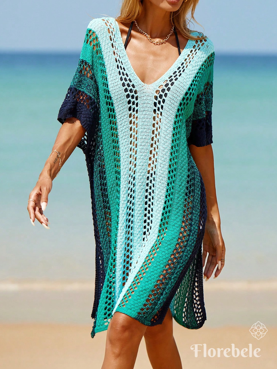 SALIDA DE PLAYA CON BLOQUES DE COLOR DE PUNTO