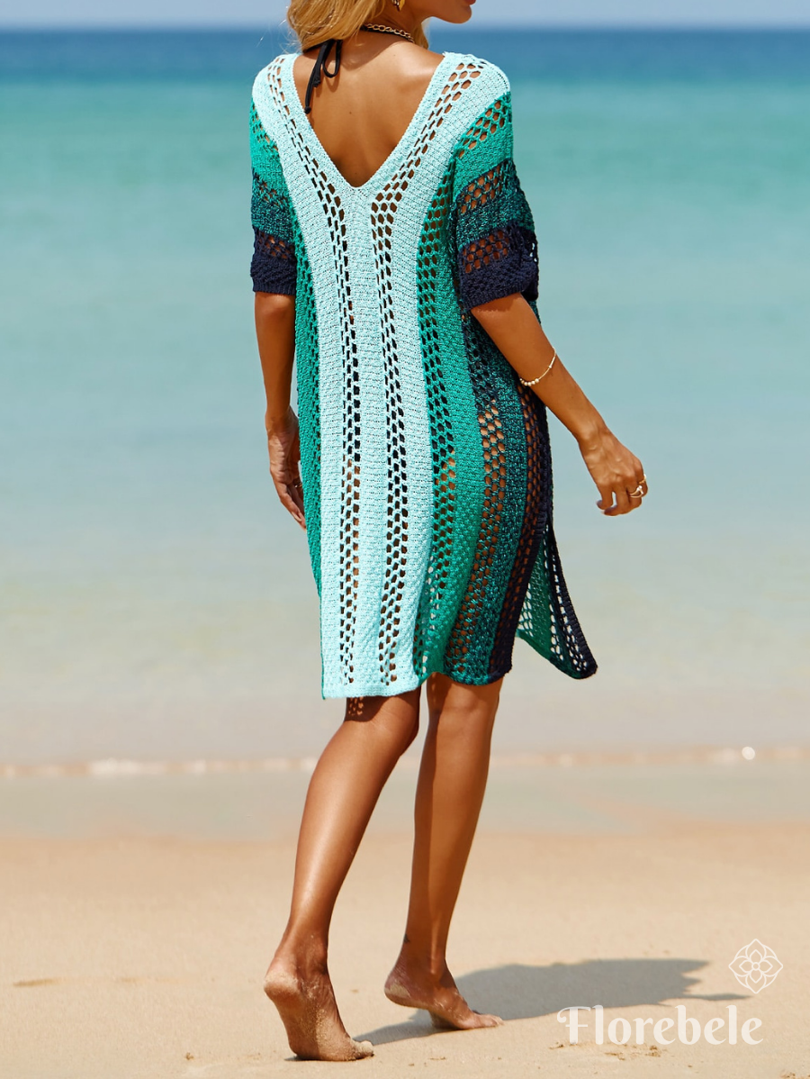 SALIDA DE PLAYA CON BLOQUES DE COLOR DE PUNTO