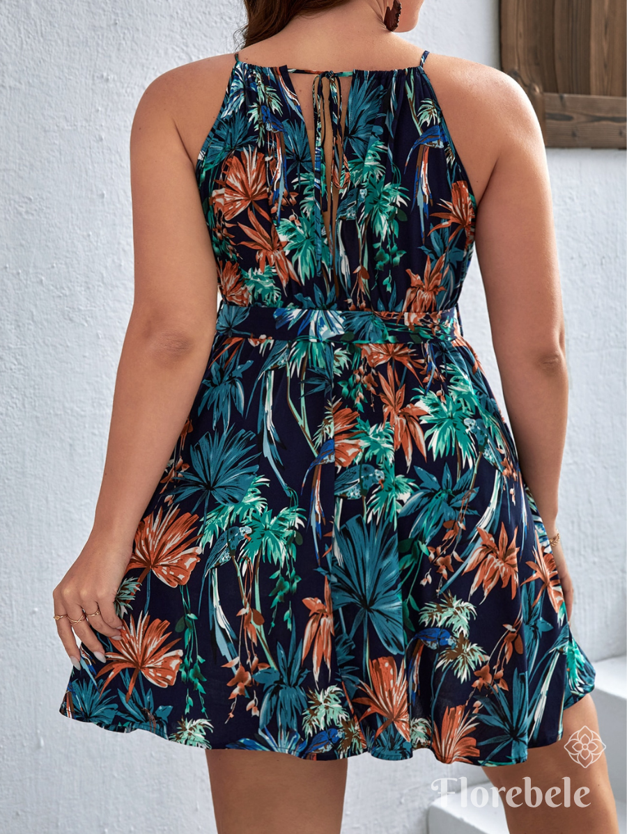 VESTIDO SIN MANGAS ESTAMPADO