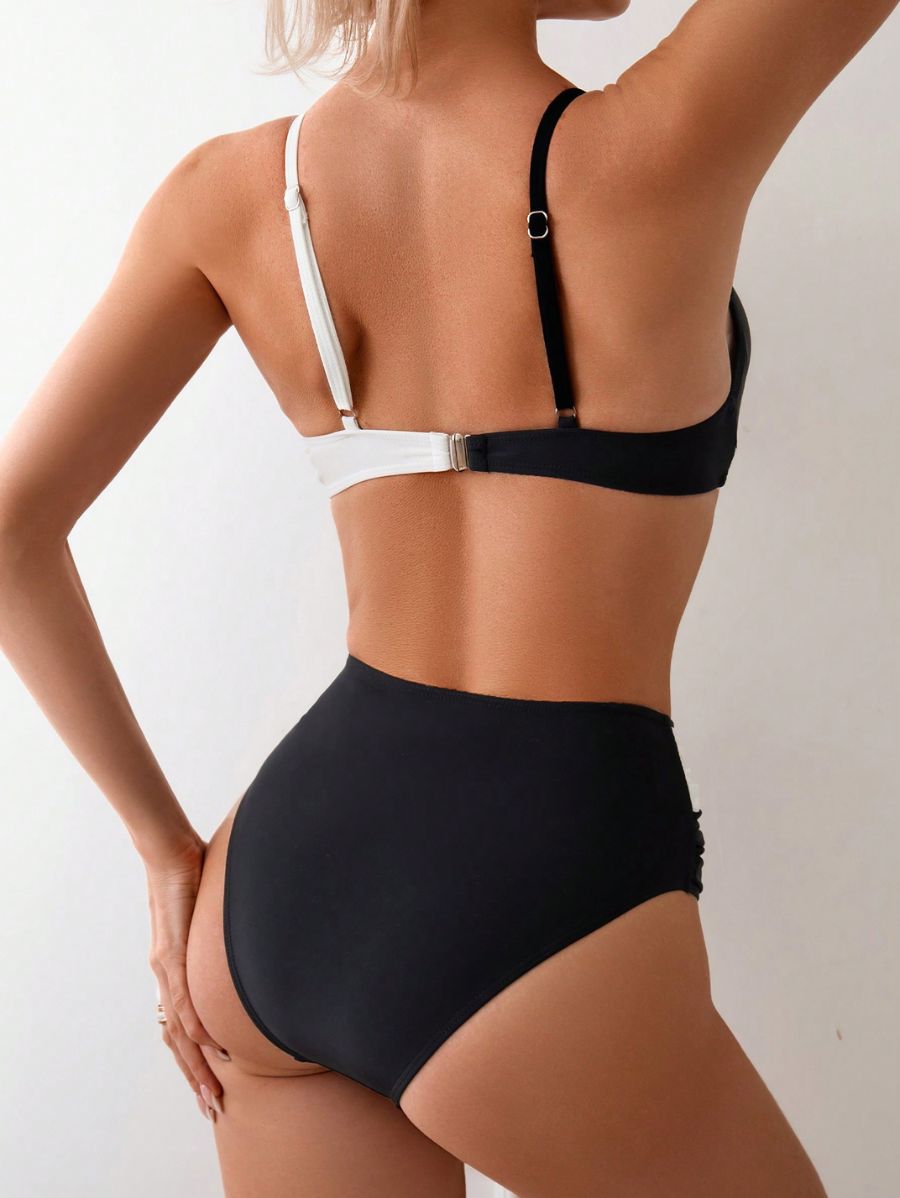 BIKINI PUSH UP DE COLOR COMBINADO Bikini 01 Florebele