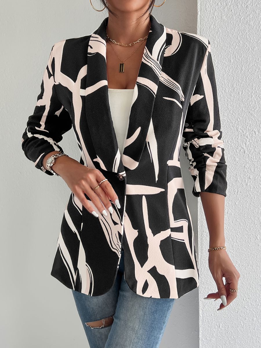 BLAZER CON ESTAMPADO Blazer 02 Florebele