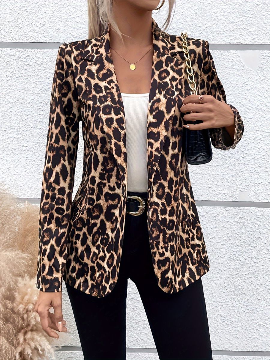 BLAZER CON ESTAMPADO LEOPARDO Blazer 05 Florebele