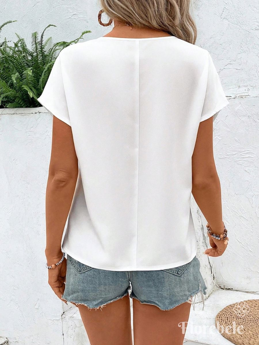 BLUSA CON ESTAMPADO FLORAL ACUARELA Blusa 38 Florebele