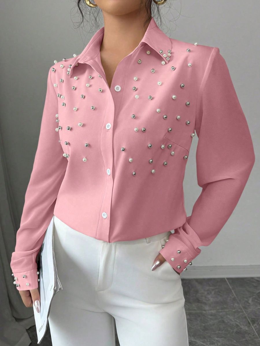 CAMISA CON PERLAS Camisa 03 Florebele