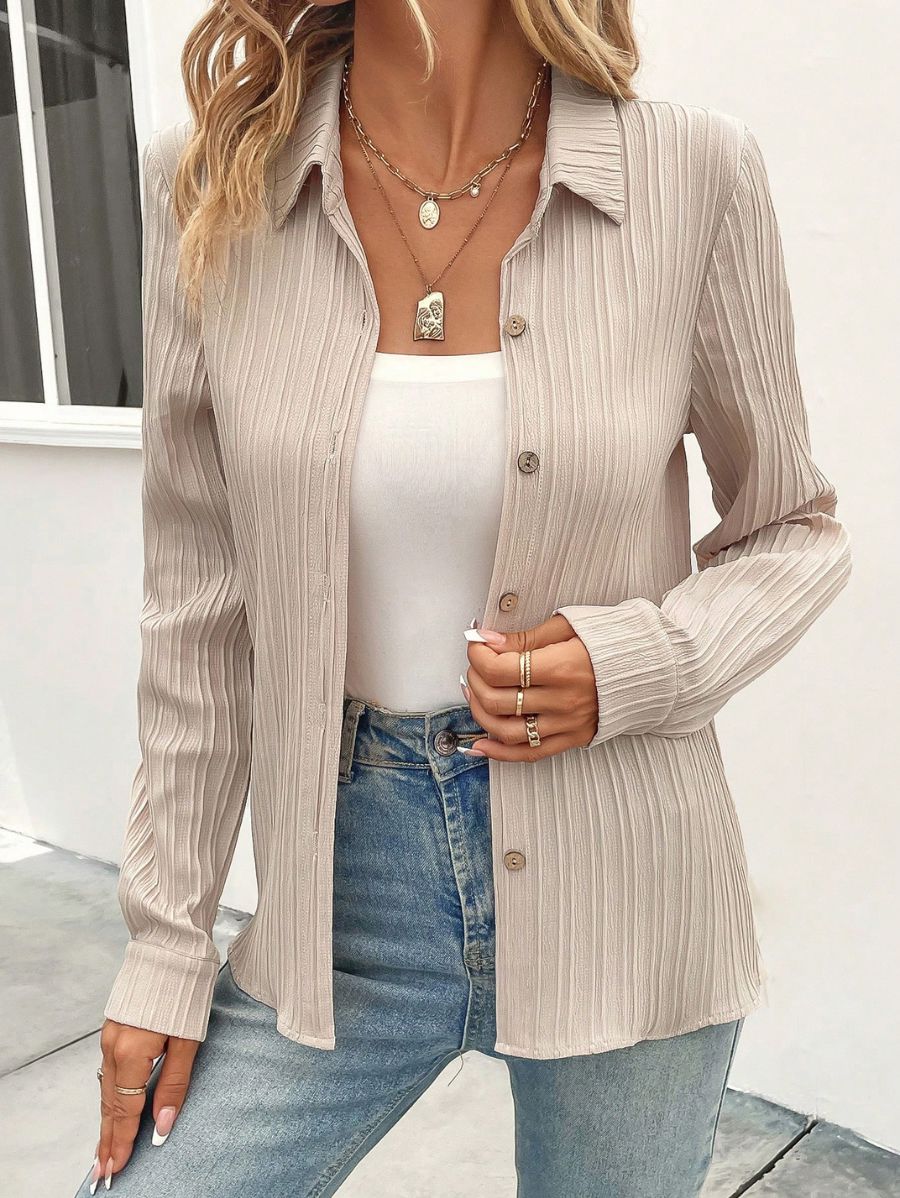 CAMISA CON TEXTURA Camisa 22 Florebele