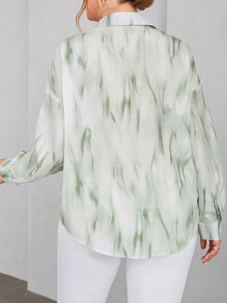 CAMISA HOLGADA ESTAMPADA Camisa Plus Size 14 Florebele