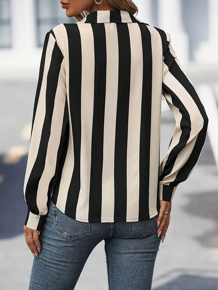 CAMISA MANGA LARGA A RAYAS Camisa 30 Florebele