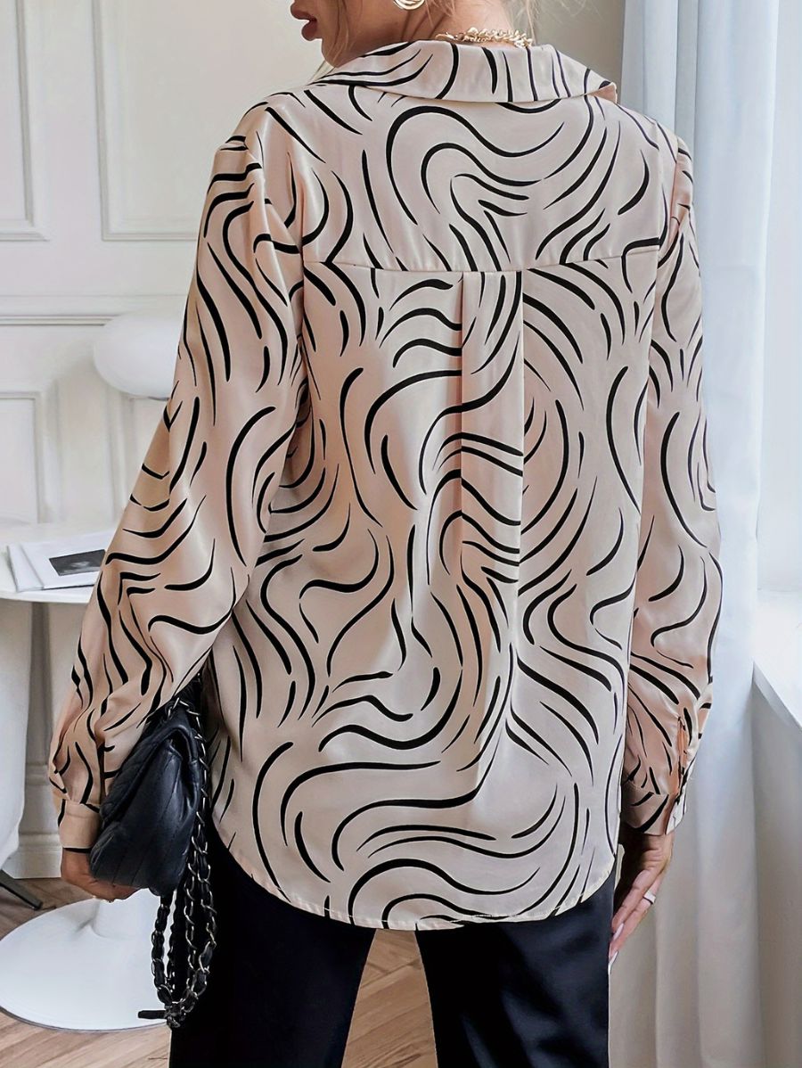 CAMISA MANGA LARGA CON ESTAMPADO Camisa 14 Florebele