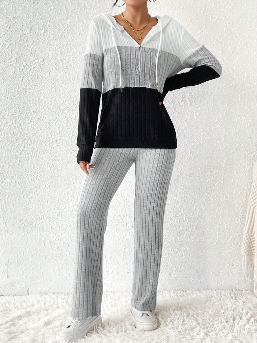 CONJUNTO CON BLOQUES DE COLOR Conjunto 10 Florebele Gris S