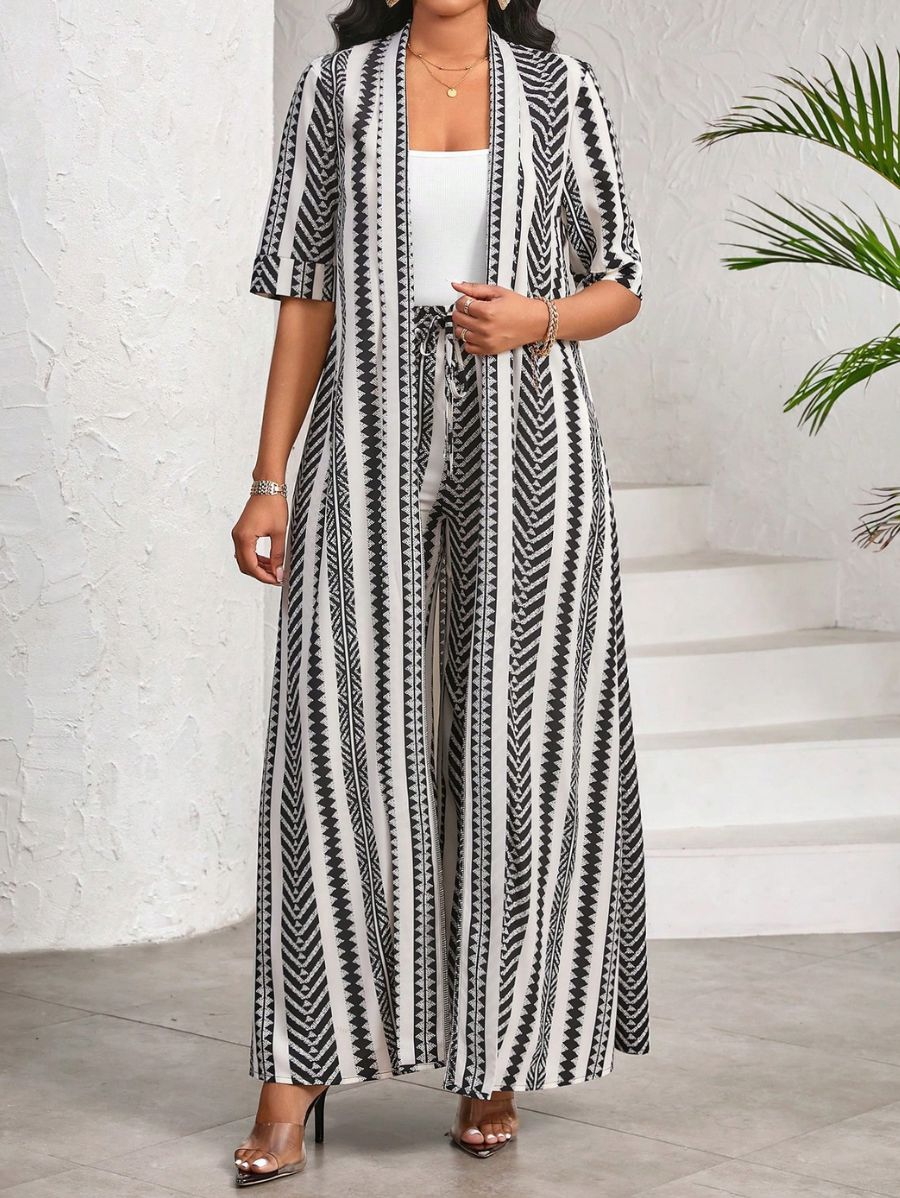 CONJUNTO CON ESTAMPADO GEOMÉTRICO Conjunto 18 Florebele S