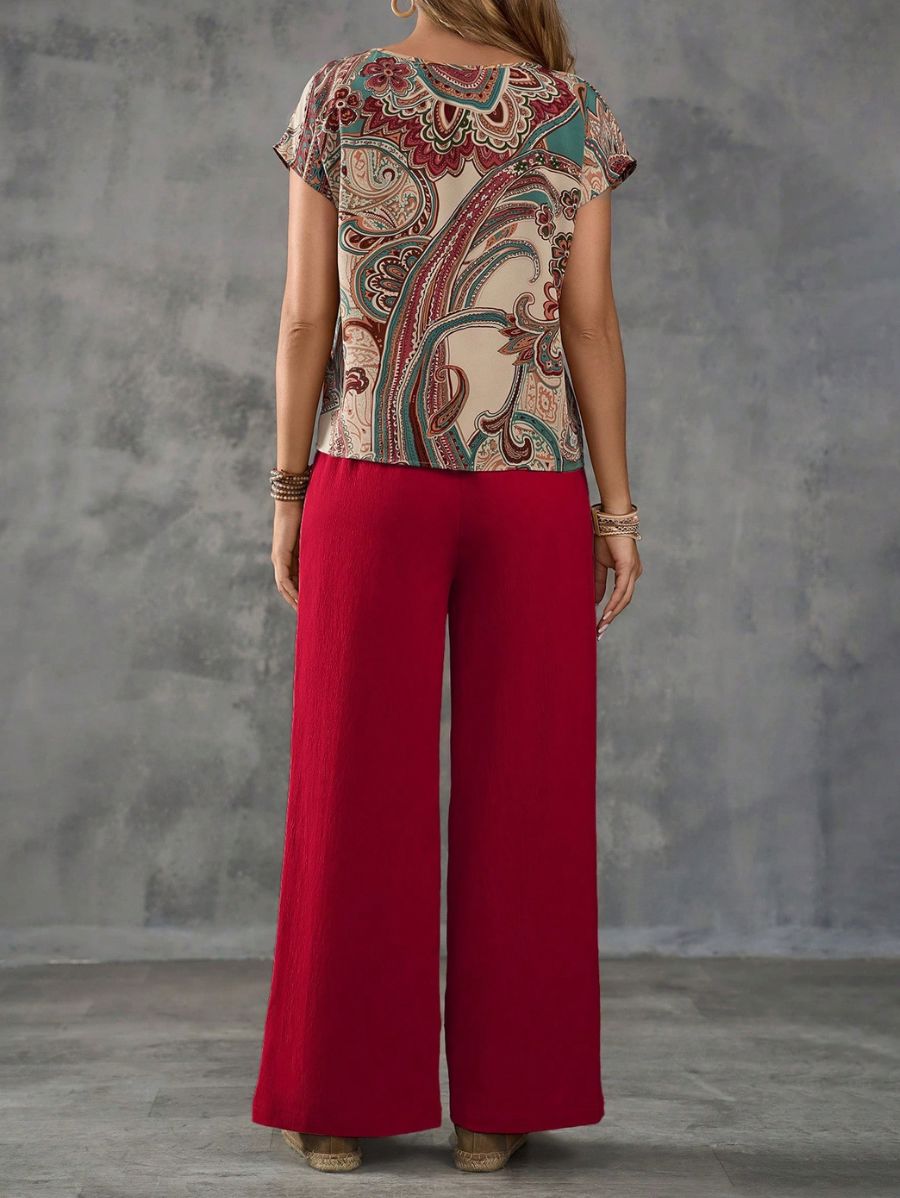 CONJUNTO CON ESTAMPADO PAISLEY Conjunto 29 Florebele
