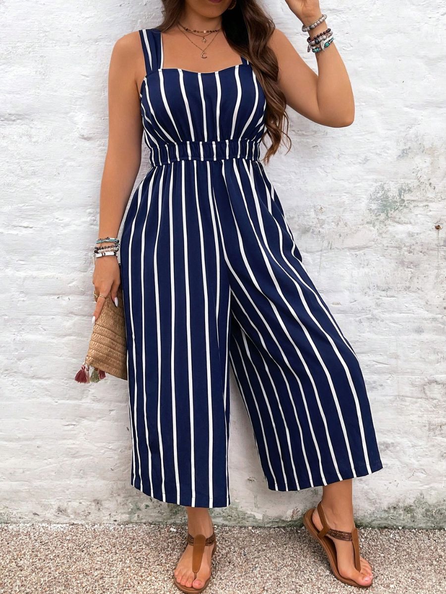 ENTERITO A RAYAS DE TIRANTES Enterito Plus SIze 09 Florebele
