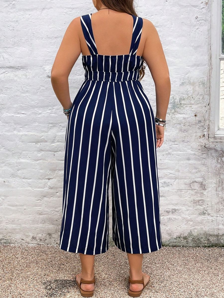 ENTERITO A RAYAS DE TIRANTES Enterito Plus SIze 09 Florebele