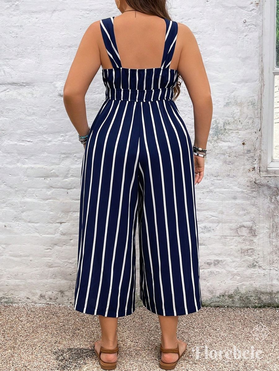 ENTERITO A RAYAS DE TIRANTES Enterito Plus Size 10 Florebele