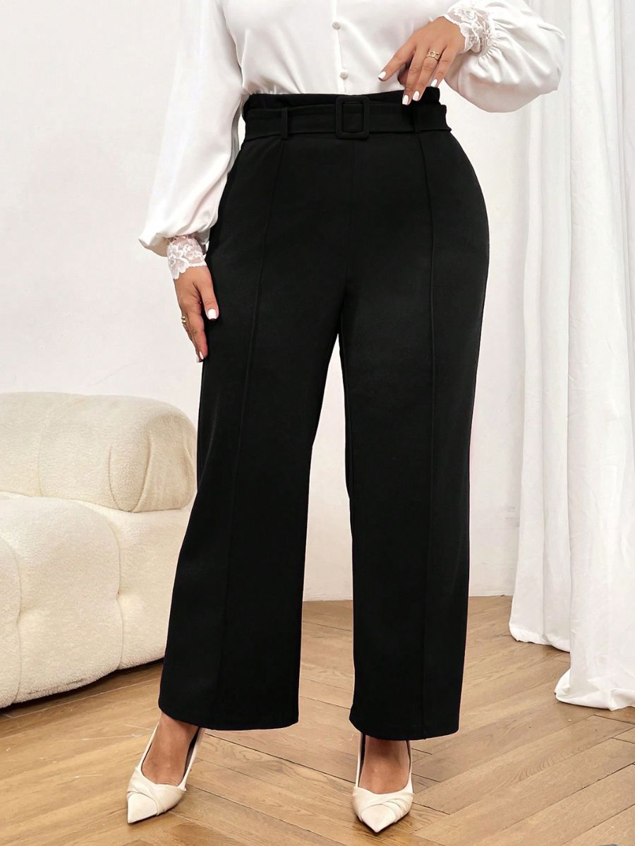 PANTALÓN CON CINTURÓN Pantalón Plus Size 09 Florebele