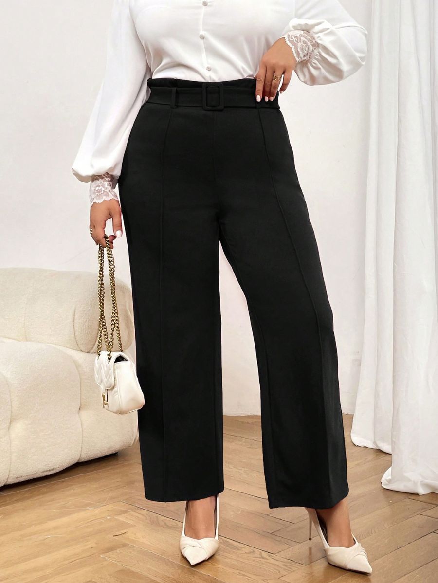 PANTALÓN CON CINTURÓN Pantalón Plus Size 09 Florebele