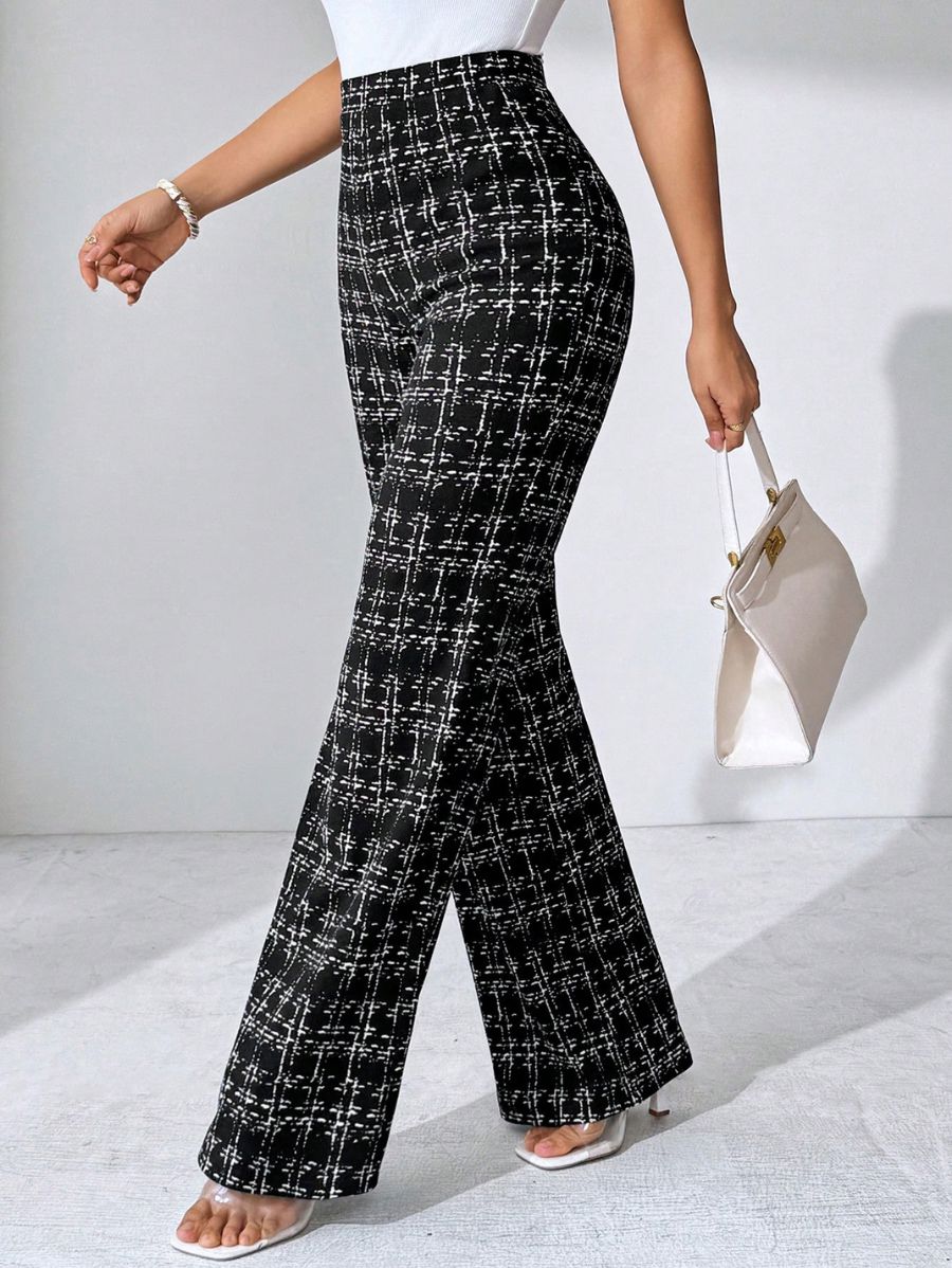 PANTALÓN ELÁSTICO A CUADROS Pantalón 38 Florebele