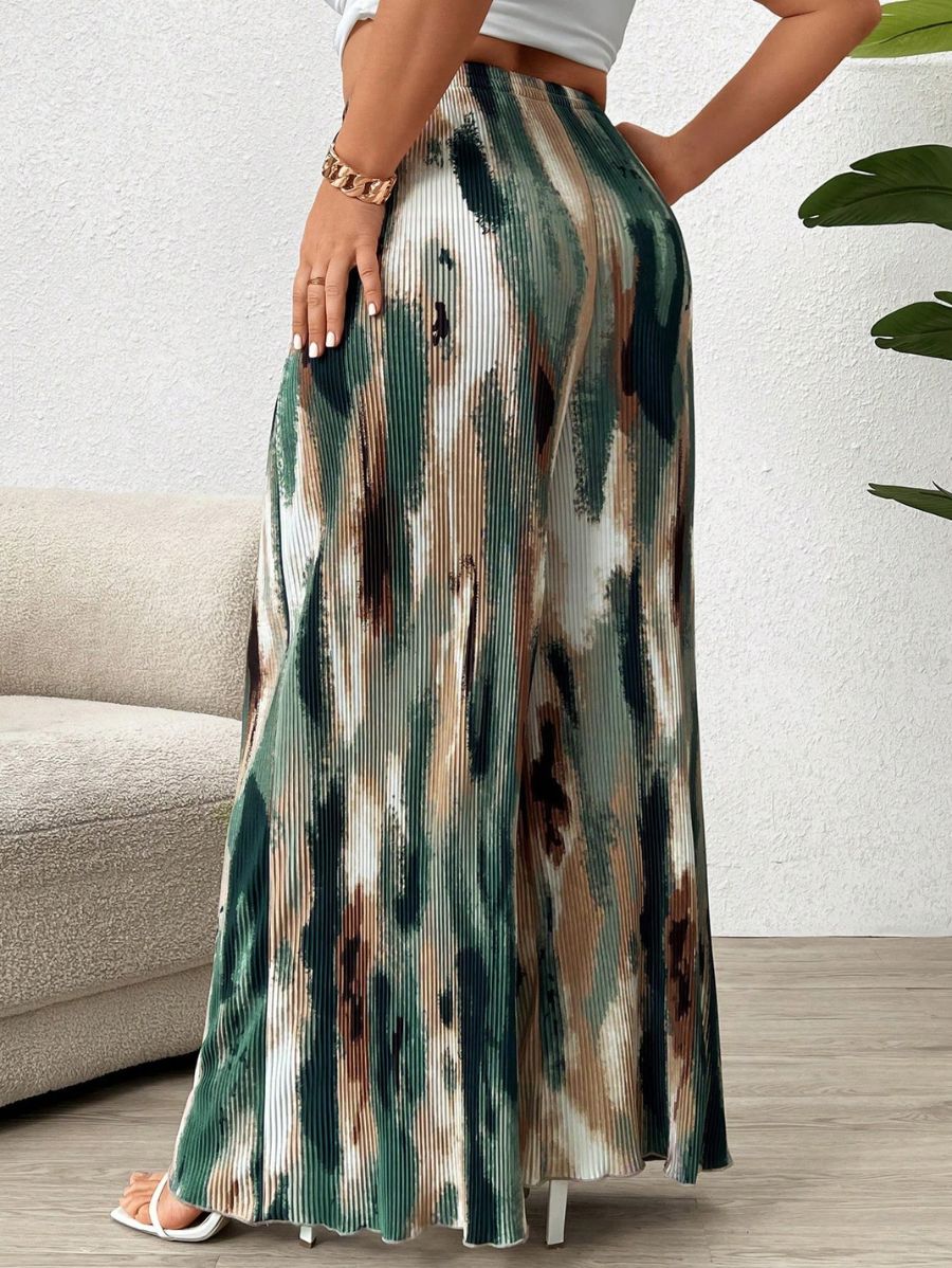 PANTALÓN HOLGADO PLISADO Pantalón Plus Size 03 Florebele