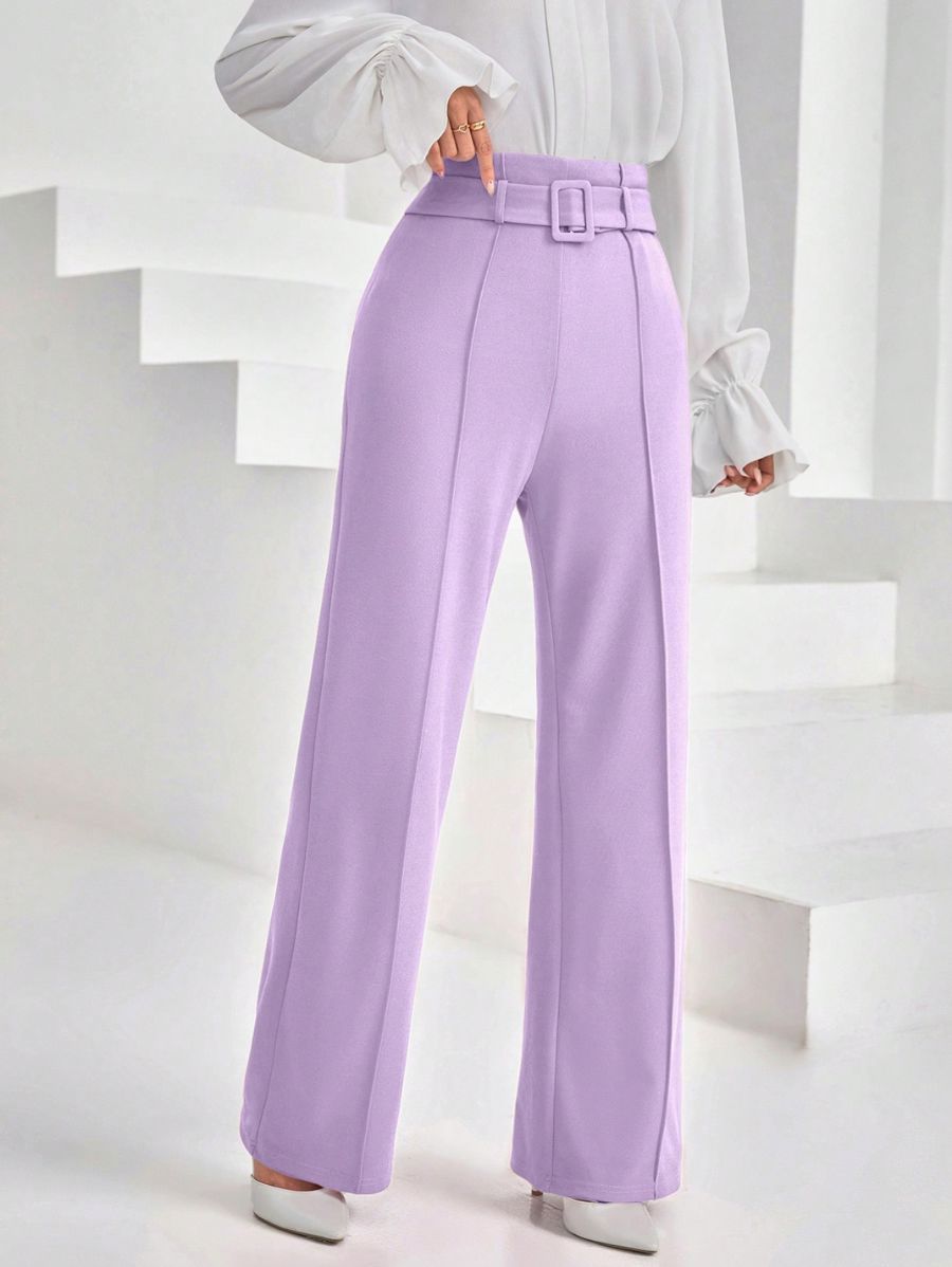 PANTALÓN LISO CON CINTURÓN Pantalón 37 Florebele