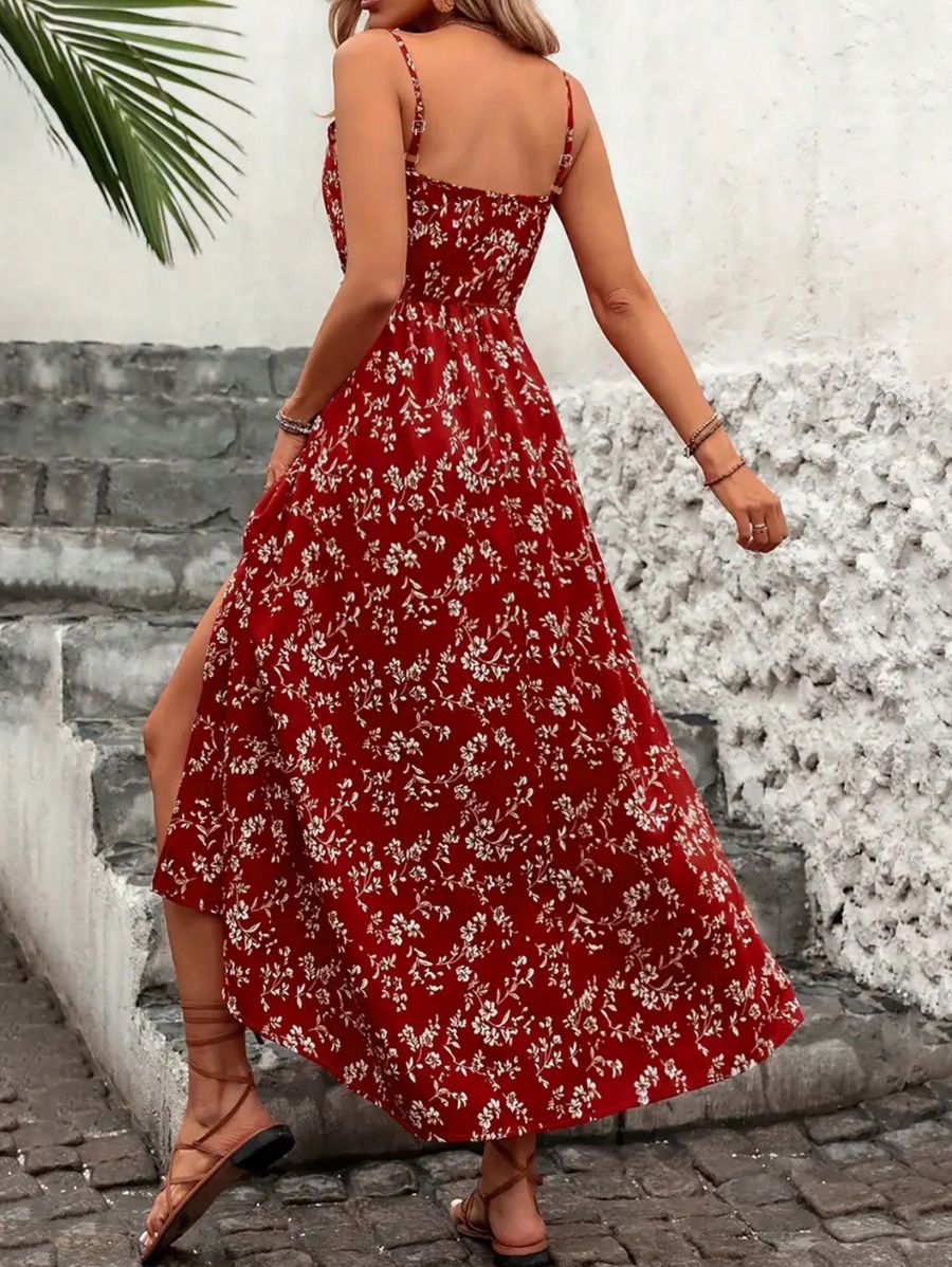 VESTIDO CON ENCAJE CALADO FLORAL Vestido 48 Florebele