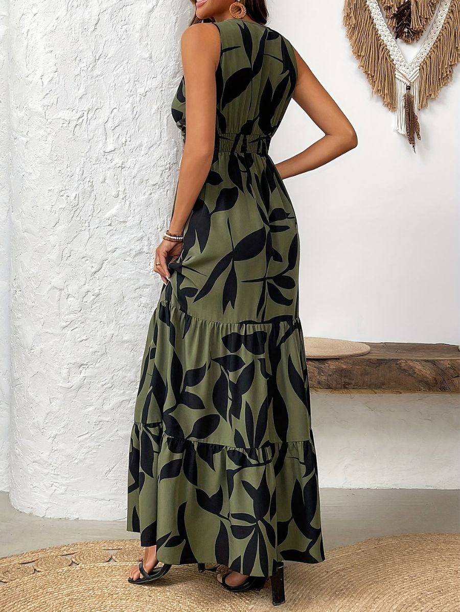 VESTIDO CON ESTAMPADO DE PLANTAS Vestido 25 Florebele