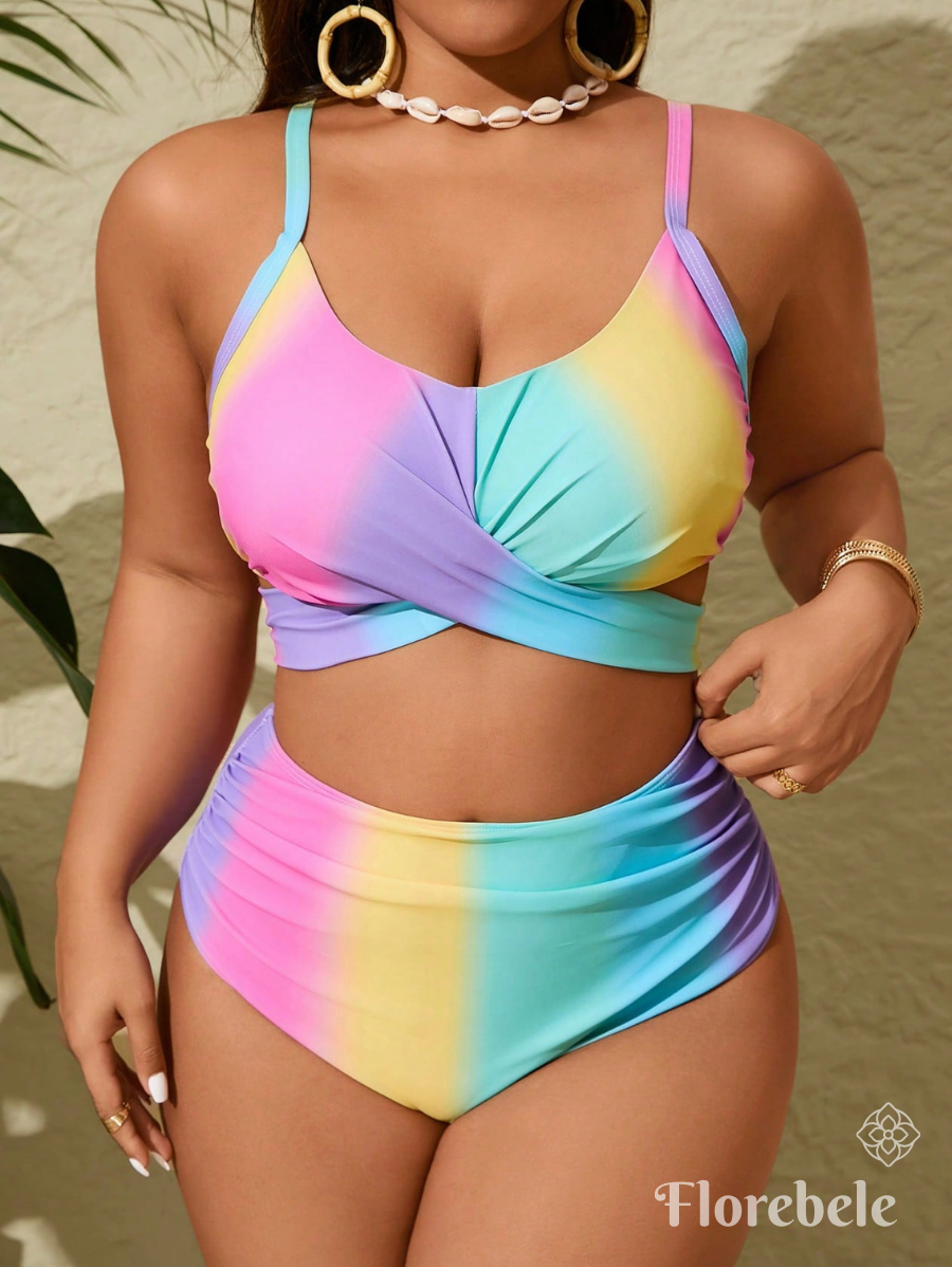 BIKINI CON DEGRADADO COLORIDO