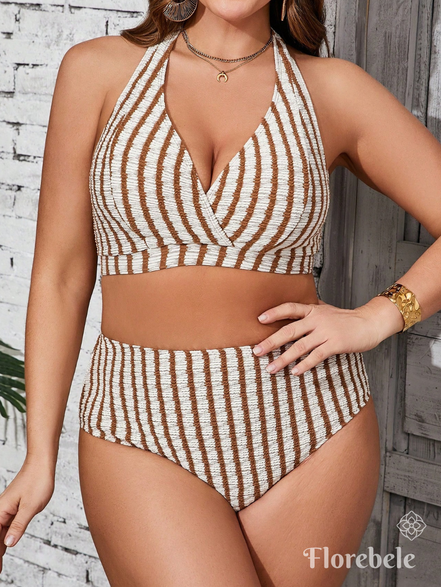 BIKINI CON TEXTURA A RAYAS