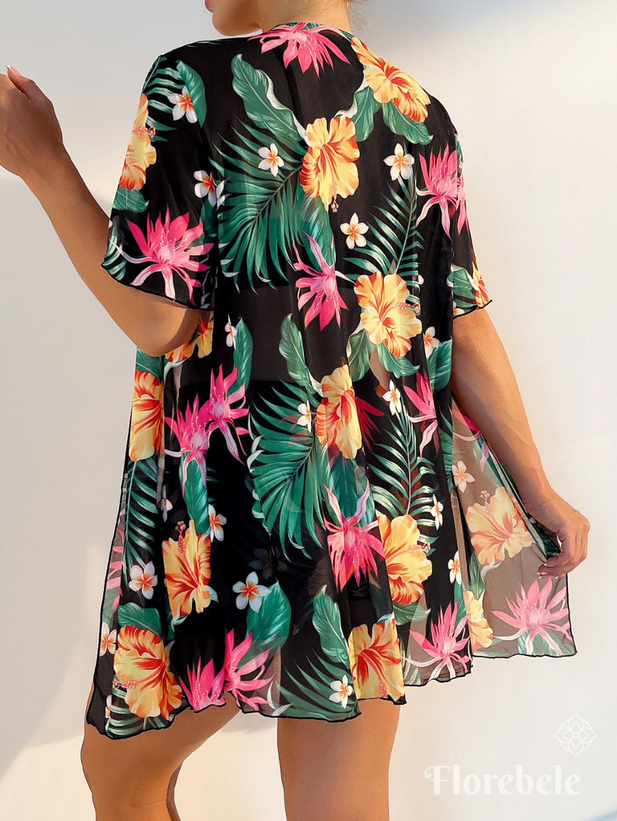 BIKINI DE TRES PIEZAS CON ESTAMPADO FLORAL