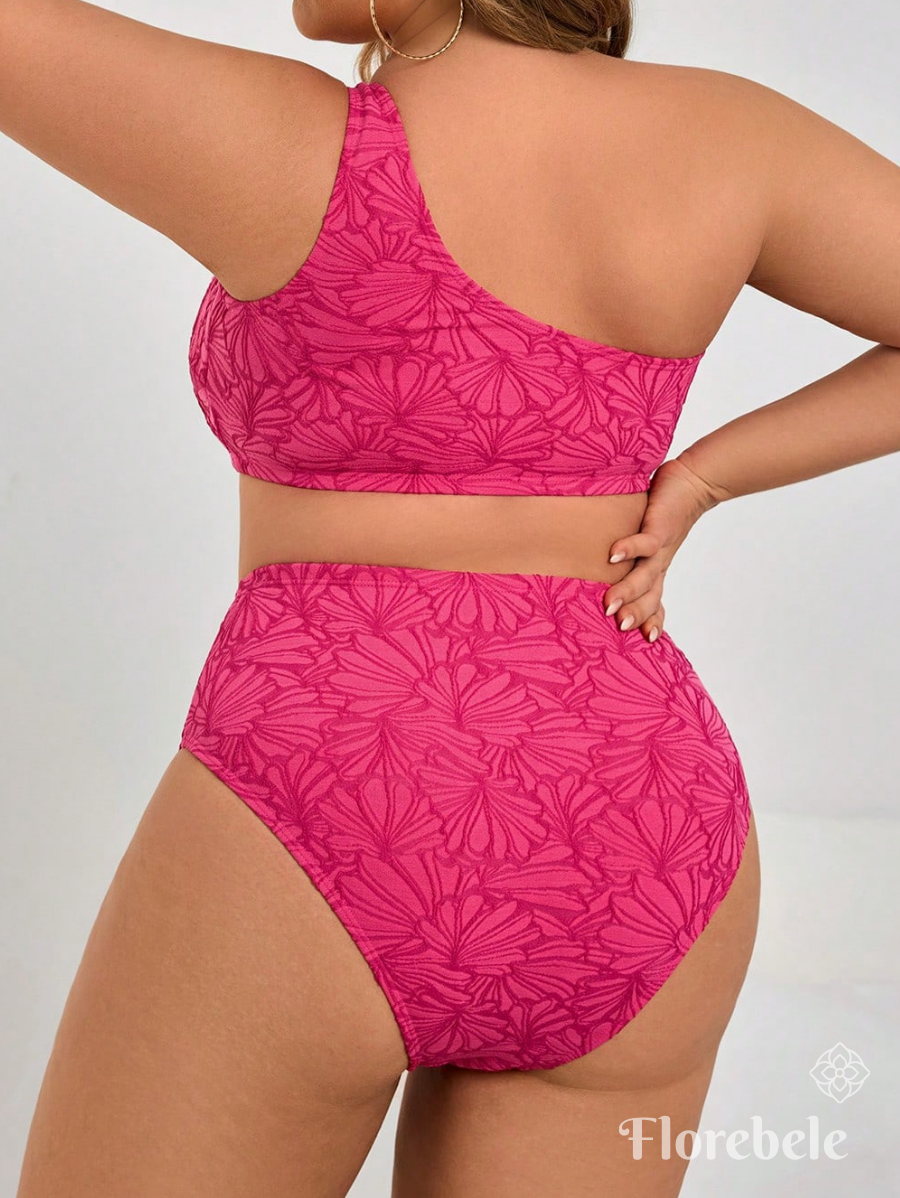 BIKINI DE UN HOMBRO ESTAMPADO