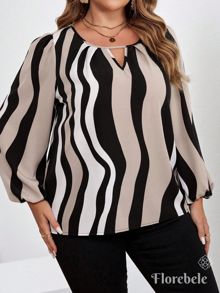 BLUSA A RAYAS MANGA LARGA