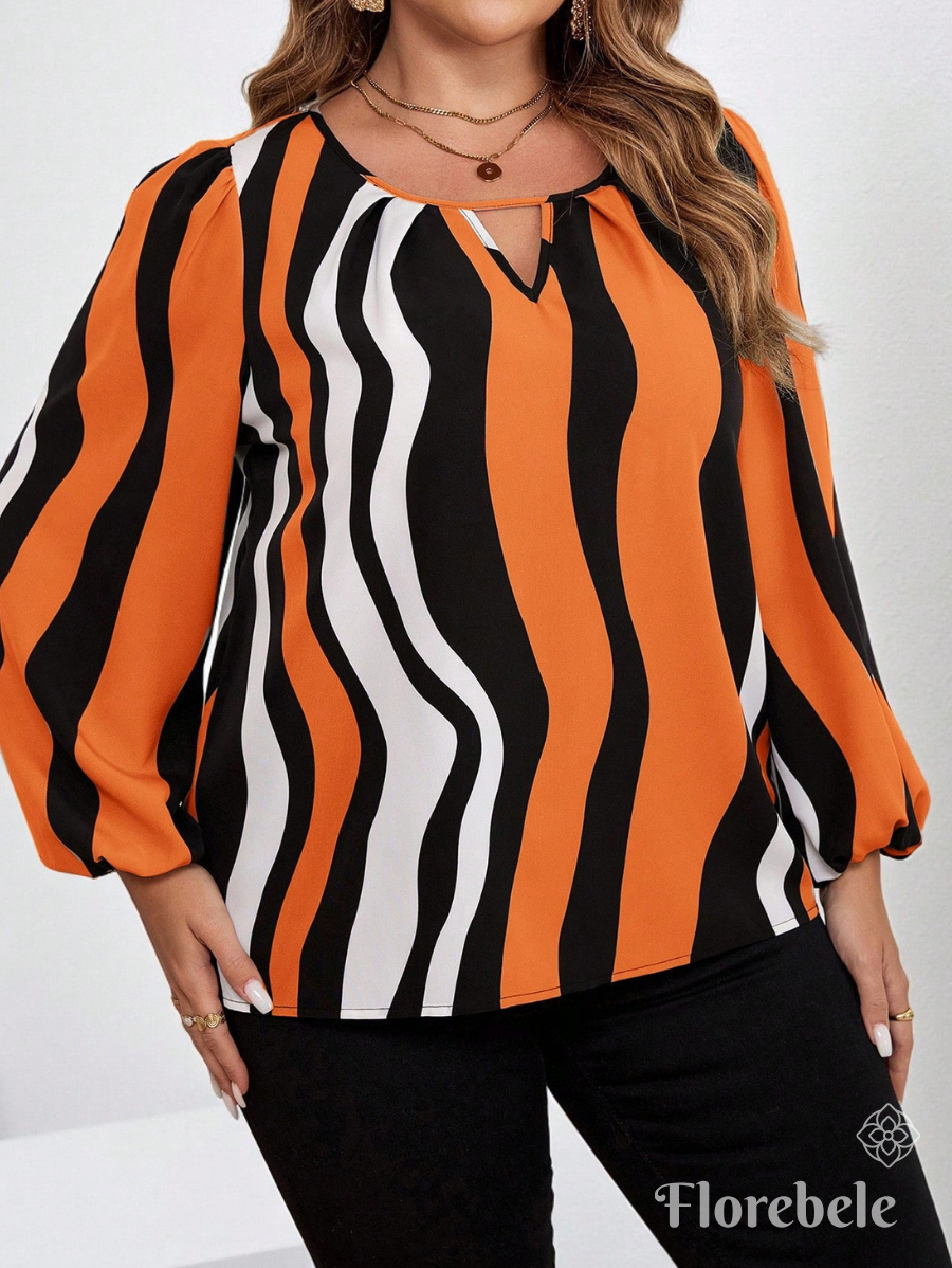 BLUSA A RAYAS MANGA LARGA