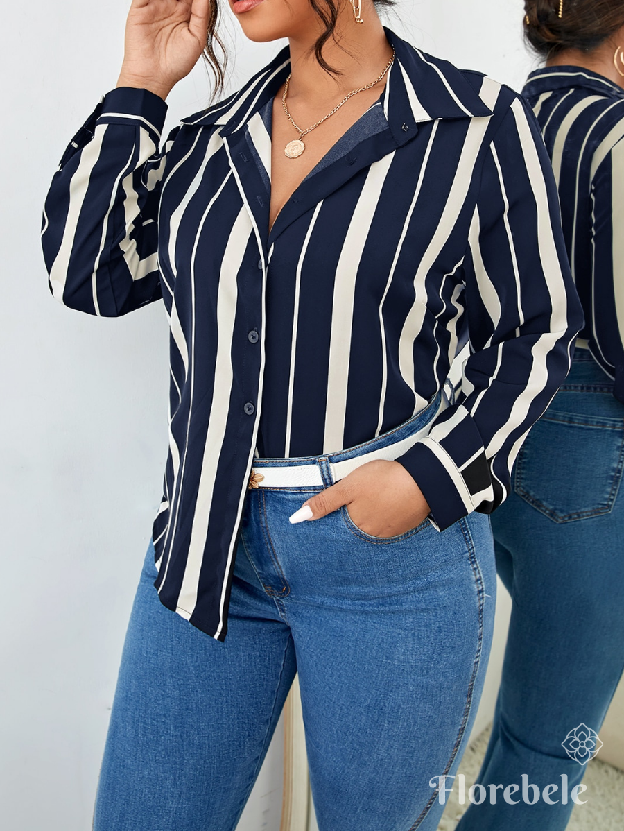 CAMISA A RAYAS MANGA LARGA