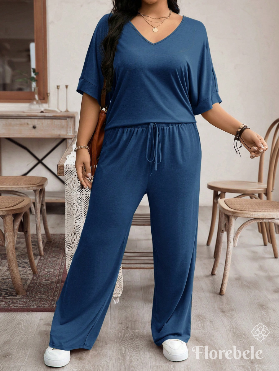 CONJUNTO HOLGADO CON ESCOTE EN V