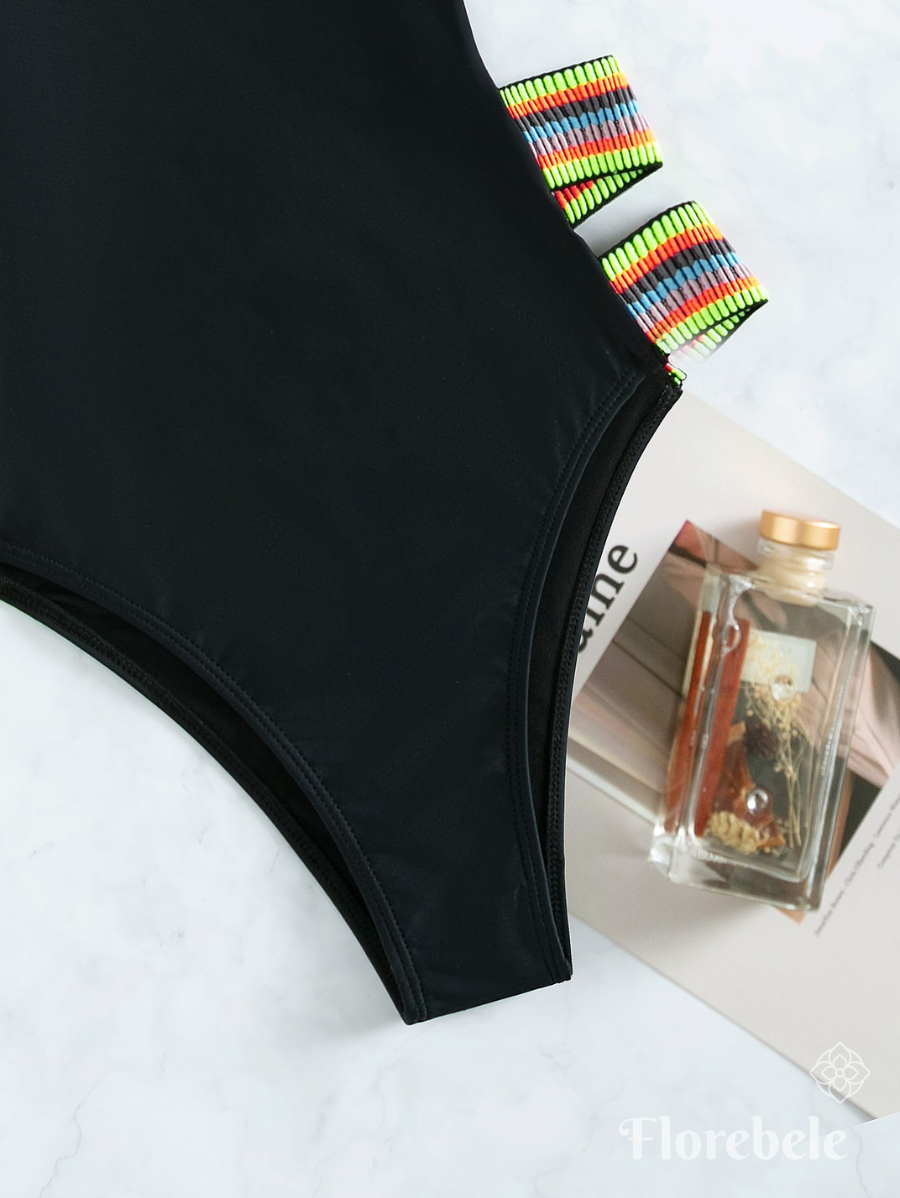 ENTERIZA CON TIRANTES A RAYAS