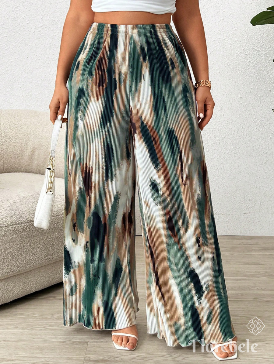 PANTALÓN PLISADO ESTAMPADO