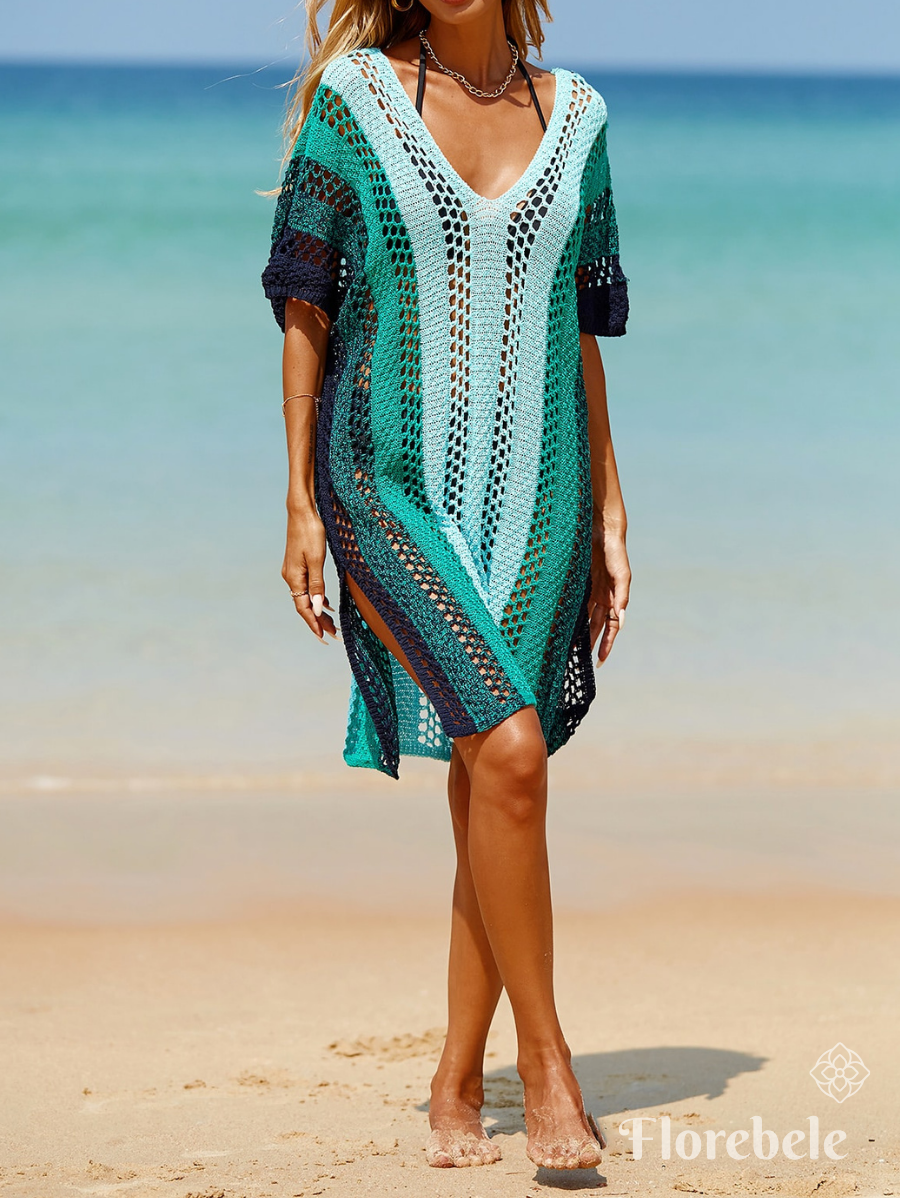 SALIDA DE PLAYA CON BLOQUES DE COLOR DE PUNTO