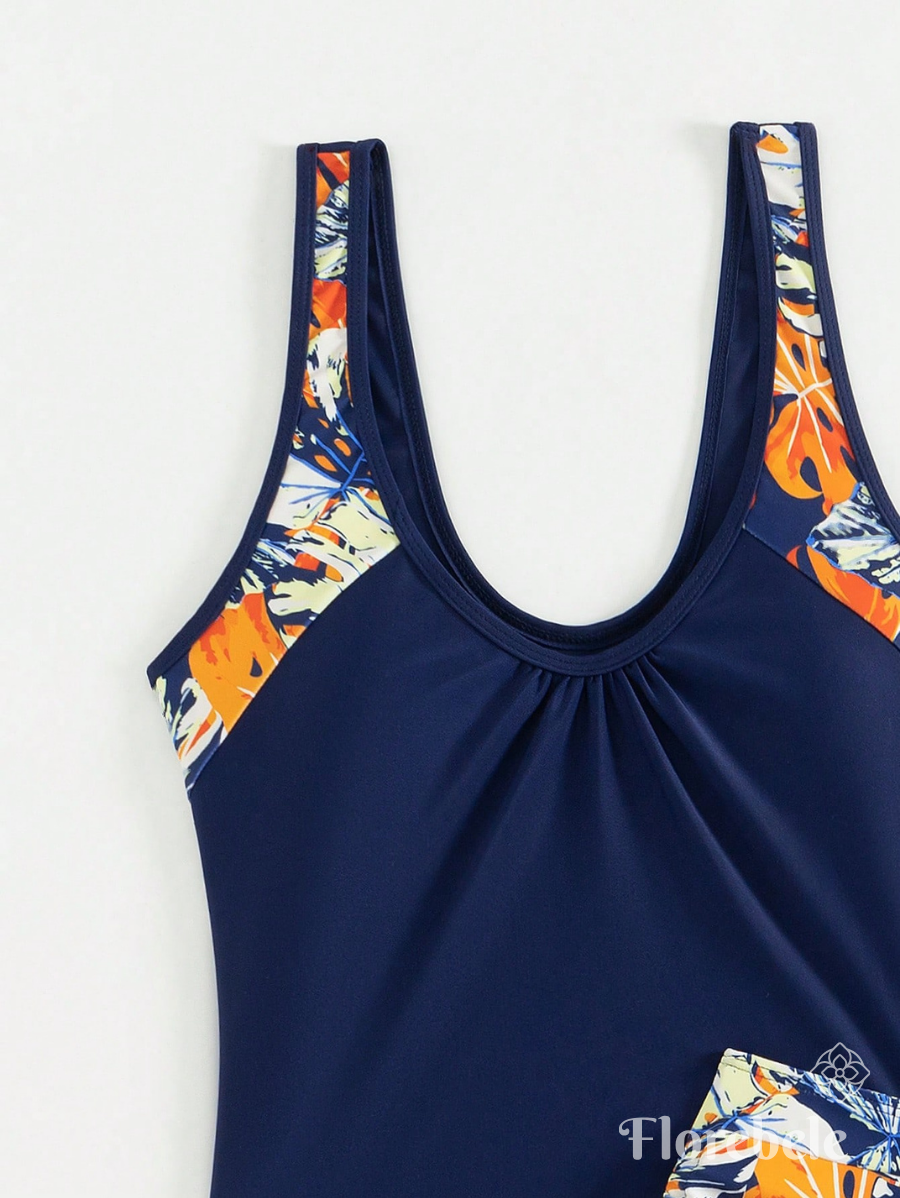 TANKINI ESTAMPADO DE SHORT CON TIRANTES