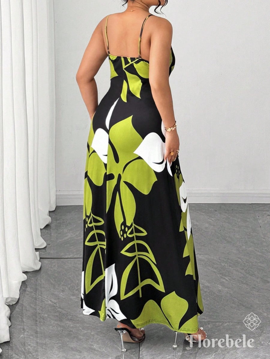 VESTIDO LARGO ESTAMPADO