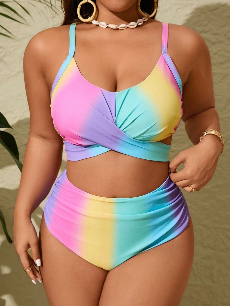 BIKINI CON ESTAMPADO DEGRADADO Bikini Plus Size 08 Florebele 0XL 